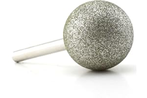 JINGLING 40mm 1-9/16" Spherical Head Diamond Grinding Bits Round Ball Burs Grit 80 Tools for Stone