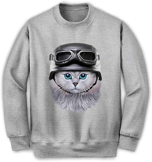 Amazon Fox Republic ペルシャ猫 ねこ ヘルメット メンズ スウェット トレーナー トレーナー パーカー 通販
