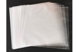 Liphontcta (100 Pack) Vinyl Record Outer Sleeves 3 MIL Clear Poly Sleeve Storage for Standard 12' LP Records and Albums