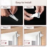 SHUOMAO 4-Pack Integrated Fridge Door Brackets Slider Kit Universal view 6