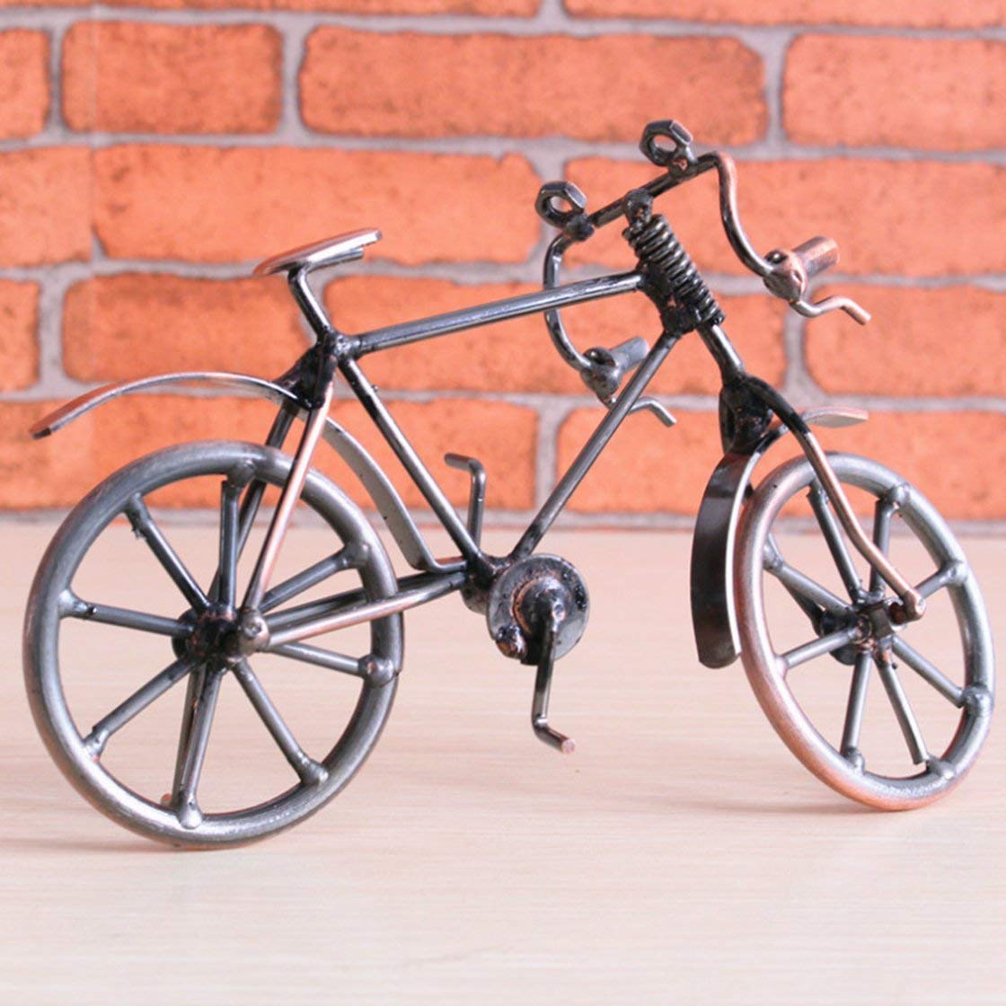 Gwendoll Antique Bike Modèle Métal Artisanat Décoration de La Maison Figurine De Vélo Miniatures