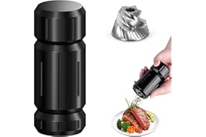 WhiteRhino Pepper Grinder Mill,Heavy Duty High Output Aluminum Pepper Grinder Refillable,Spice Salt Grinder with Bottom Magnet Design,Stainless Steel Burrs&Adjustable Coarseness Gift Set