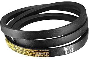uxcell B-63 V-Belts 63" Inner Length, B-Section Rubber Drive Belt