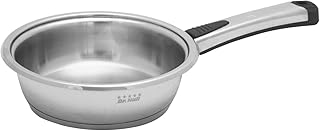 Dynamic24 Edelstahl Bratpfanne 16cm Pfanne Stielpfanne Induktion Topf Stieltopf