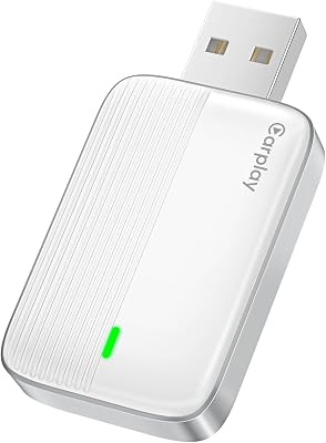 Adaptador CarPlay Sem Fios para iPhone Converte Cabo em Branco Sem Fios