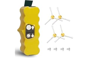 BATTOOL [Upgraded 5.0Ah 14.4V Ni-Mh Battery Compatible with iRobot Roomba Battery Replacement R3 500 600 700 800 900 Series Battery for iRobot Roomba Replacement Battery 510 595 650 655 675 690 960