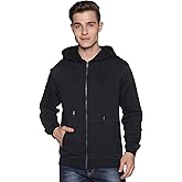 Klizzer Luxury Zip Up Hoodie Men 100% Cotton Fleece Heavyweight Hooded Sweatshirt, Comfortable Full Zipper Jacket for Adults.