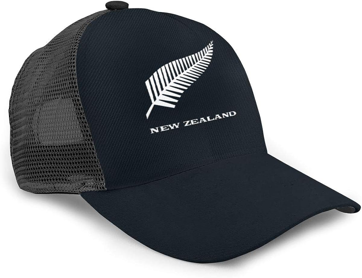 Efwdsf New Zealand Maori Fern Adjustable Mesh Back Trucker Hat Men Women Breathable Baseball Cap Black At Amazon Men S Clothing Store
