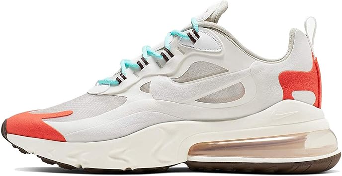 Amazon Co Jp ナイキ Nike エア マックス 270 リアクト ミッドセンチュリー アート Air Max 270 React ライトベージュチョーク サミットホワイト チームオレンジ プラチナムティント Ao4971 0 日本国内正規品 スポーツ アウトドア