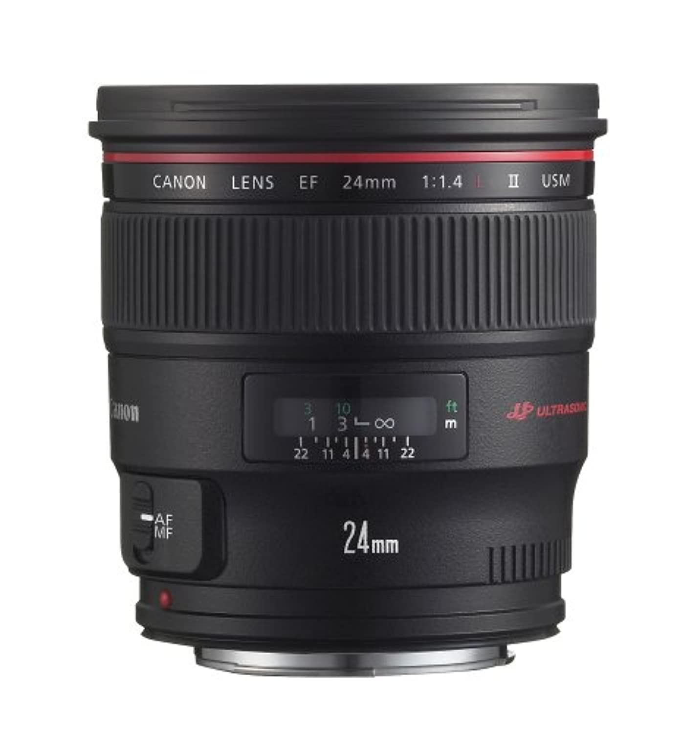 Lente gran angular Canon EF 24 mm f/1.4L II USM - Fijo - 2750B002, negro