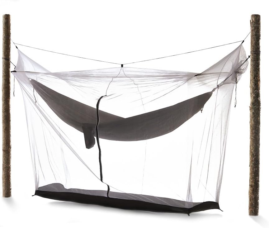 GRAND TRUNK Mozzy Lite Hammock Bug Net with Hanging System Keeps Out The Mosquitos, J Zipper for Easy Enter and Exit