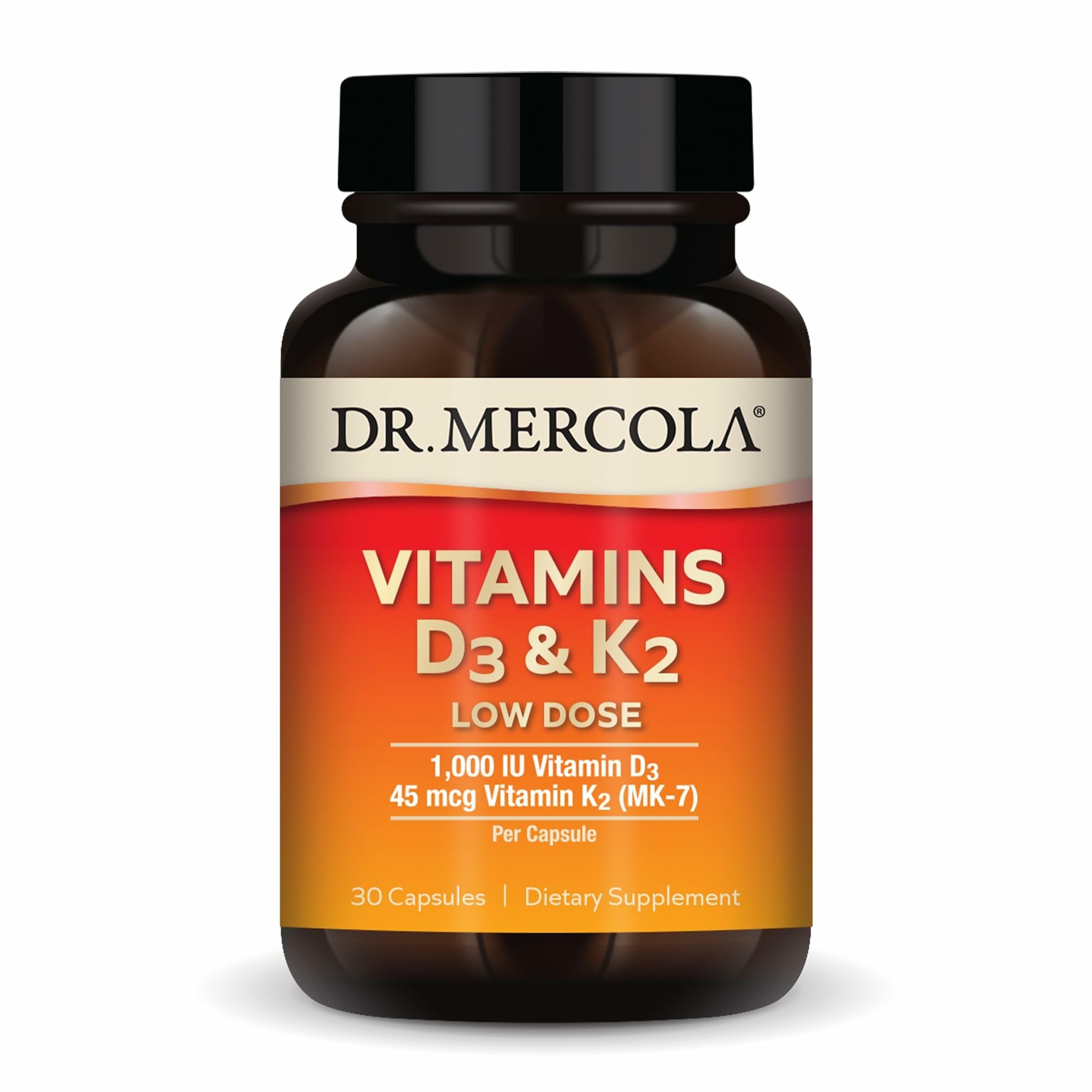 Vitamins D3 1000 IU & K2 45 mcg Low Dose