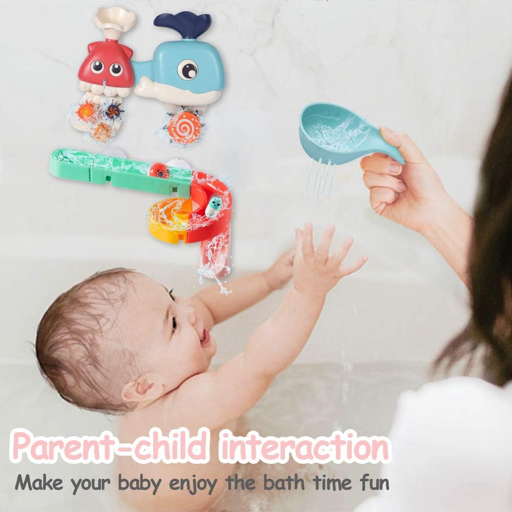 Diy Wall Suction Tracks Waterfall Spinning Gear Bathtub Toys Gift For Toddlers Boys Girls 3 6 Years Old Bessentials Baby Bath Toys Assemble Set Bath Toys Toys Games Deesidecan Org Uk