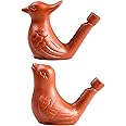 2Pcs Bird Water Whistles Warbler Bird Whistle Bird Call Whistle Bird Whistle Tongue Bird Caller Purple Clay Pottery Waterfowl Whistle for Birthday Favors Gifts or Outdoor Accessories
