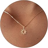 LLWOM Gold Necklace for Women-14k Gold Plated Infinity Necklace Star Of David Necklace Evil Eye Cross Pendants Heart Dainty Gold Necklace For Women
