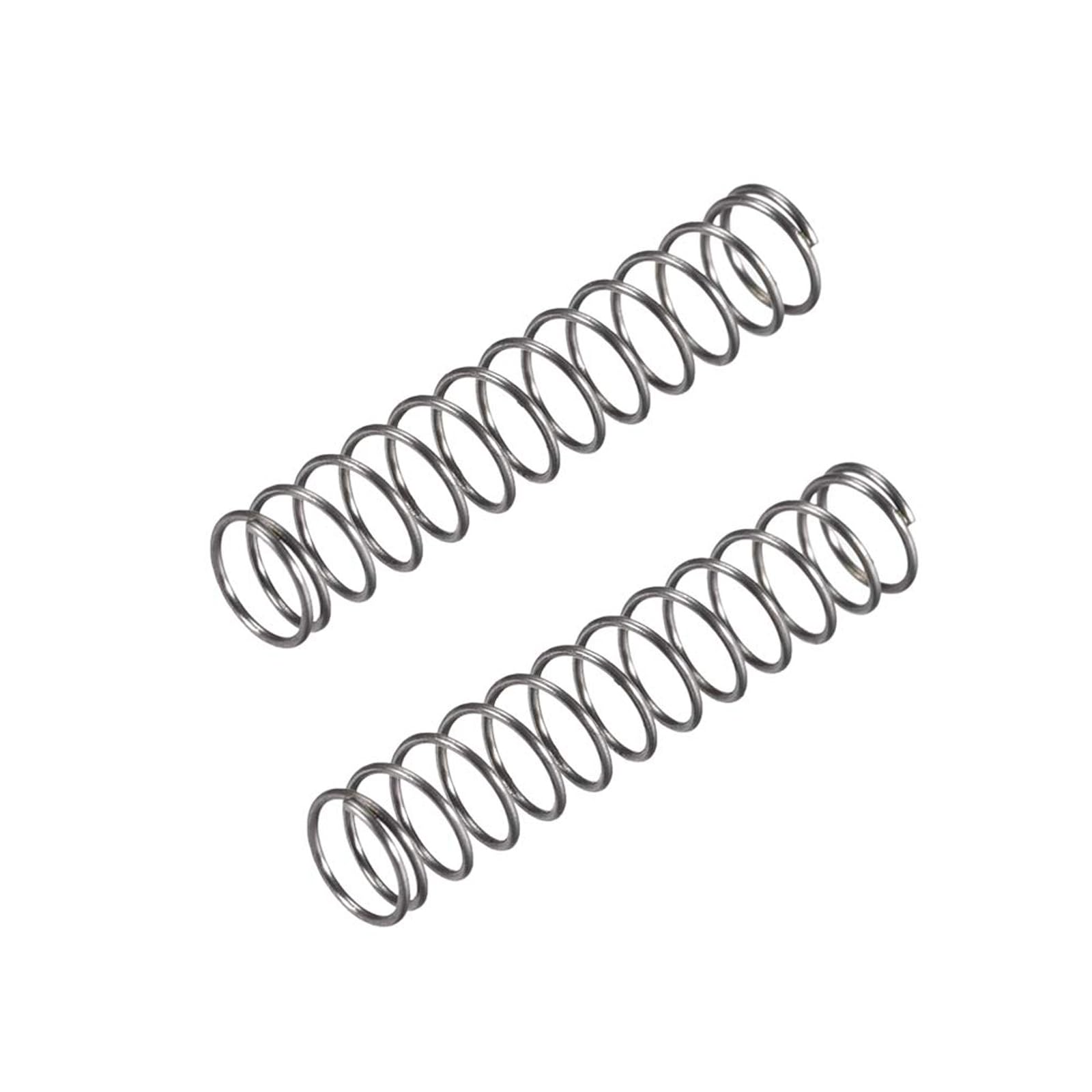 TA-VIGOR 10Pcs Extended Compressed Spring, 6mm OD, 0.5mm Wire Size, 30mm Length Durable Stainless Steel Small Dual Hook Tension Spring for Furniture Screen Doors Repair Projects