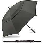 SIEPASA Golf Umbrella Large 62/68/72 Inch Automatic Open Golf Umbrella Extra Large Oversize Double Canopy Vented Umbrella Windproof Waterproof for Men and Women.