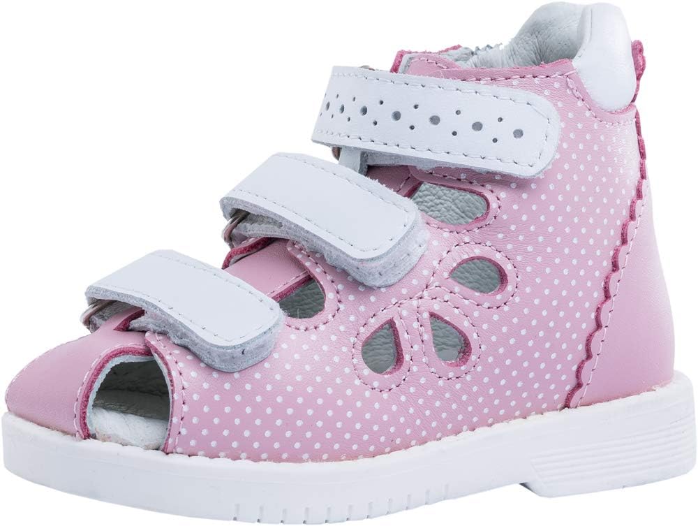 Kotofey Toddler Girl Sandals 122111-21 Genuine Leather Orthopedic Sandals with Arch Support