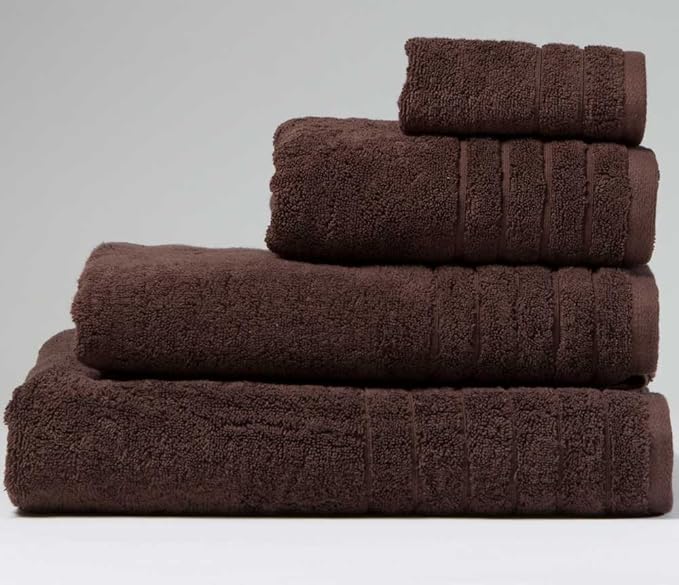 linenHall 650gsm Plain Chocolate Brown Bath Towel (SEE SIZE OPTIONS