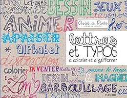 Lettres et typos à colorier et à griffonner
