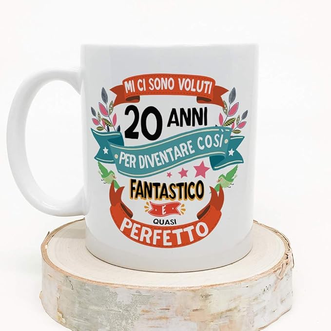 Mugffins Tazza Compleanno Anni Idee Regali Originali Et Divertenti Per Uomo E Donna Per Lui Per Lei Ceramica 350 Ml Amazon It Casa E Cucina