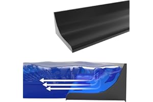 ZIBIAN Shower Threshold Water Dam Barrier, Self Adhesive Shower Water Blocker, Silicone Waterproof Shower dam, Collapsible Shower Splash Guard, Water Stopper for Bathroom and Kitchen (Black,31In)