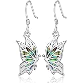 925 Sterling Silver Butterfly Earrings for Women Butterfly Christmas Jewelry Gift for Women