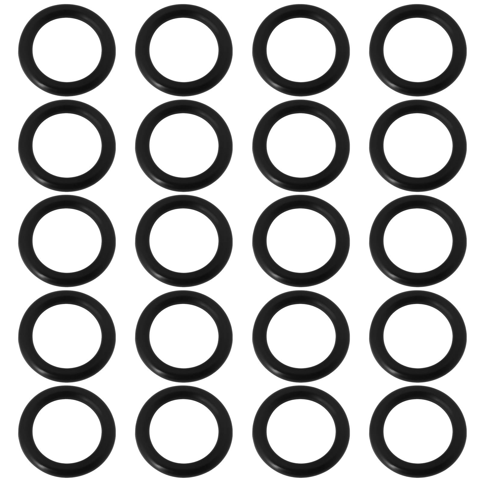 LT Easiyl 20Pcs Water Pump Inlet Seals O-Rings Nitrile Rubber O-Rings Compatible with Crystal Mk2 Compatible with Watermaster 21x15x3mm Black