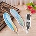 PLESIU Usdepant 30Pcs/Set Colorful Feather Shape Paper Bookmarks for Reading (Colorful Feather Shape)
