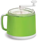 Donvier Manual Ice Cream Maker, 1-Quart, Green
