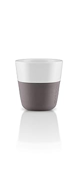 Eva Solo 501020 Espresso-Becher, 2-teilig, Silikonschale, 80 ml, Porzellan, Elephant Grau 6 x 6 x 6 cm