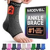 Modvel Foot &amp; Ankle Brace Socks for Sprained Ankle Compression Sleeve - Foot Support for Women &amp; Men - Tendonitis &amp; Arthritis Ankle Brace Sports Running, Torn Ligaments &amp; Women Stabilizing Ankle Wrap