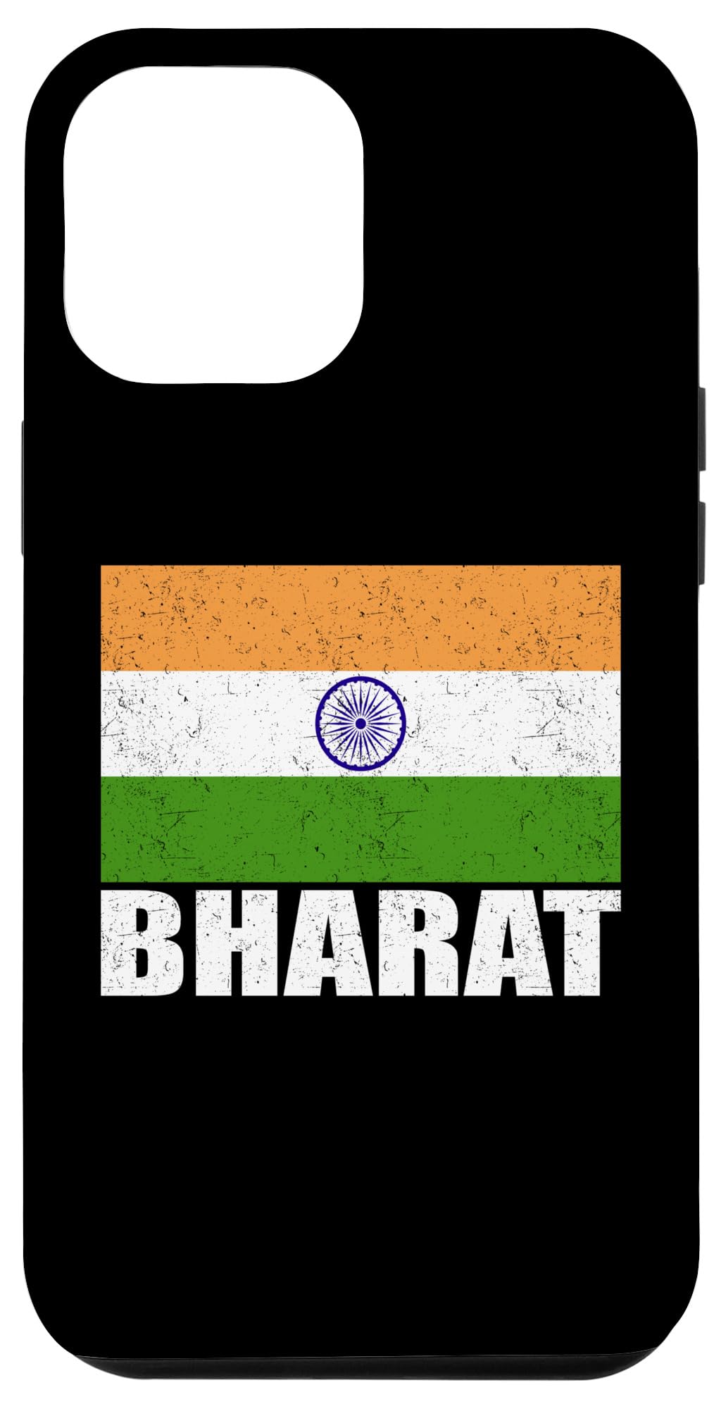 iPhone 15 Pro Max Bharat Flag Grunge Vintage Souvenir India Case