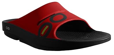 men's oofos flip flops