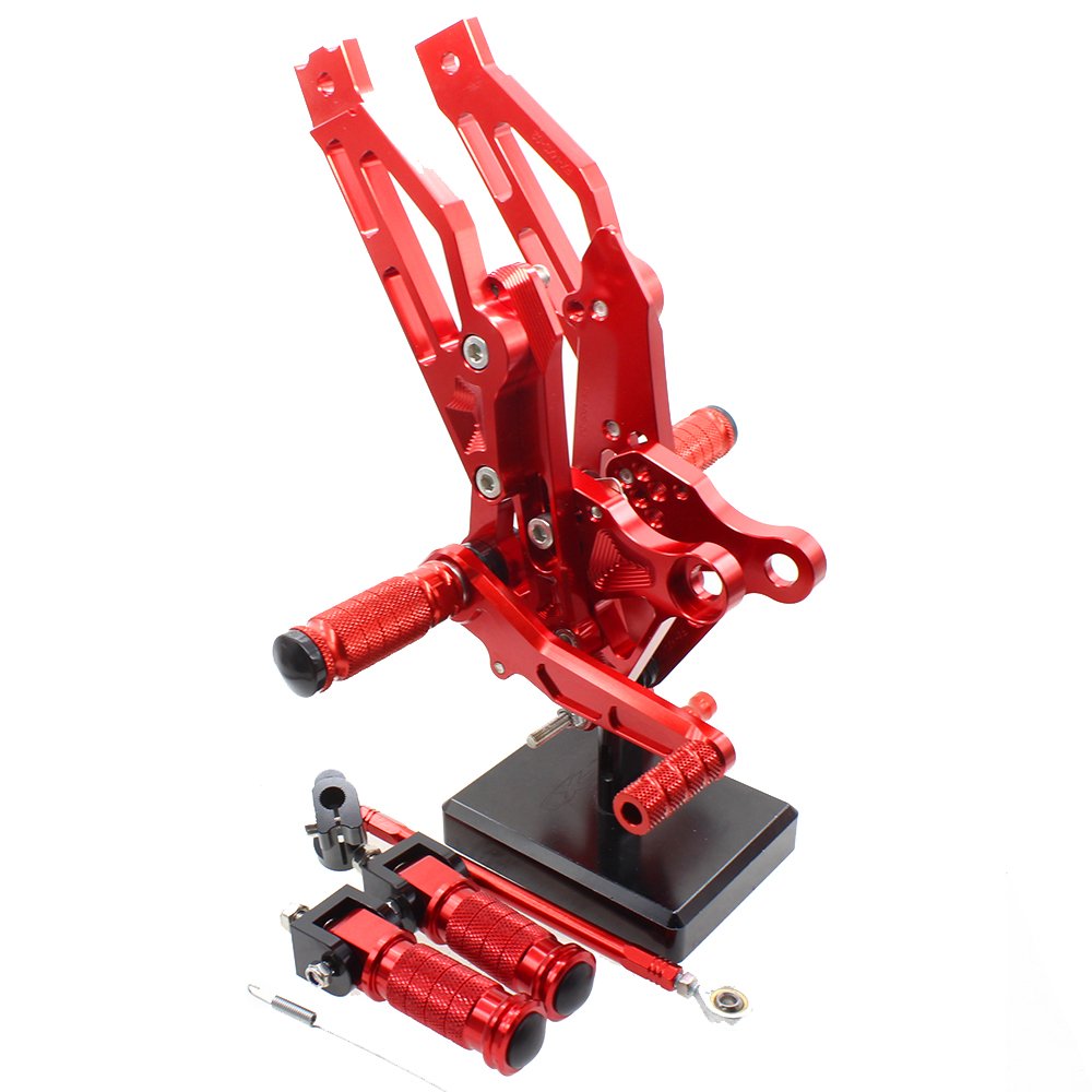 Set Rear Pegs Foot Rearset Motorcycle Billet Grom Racing FXCNC