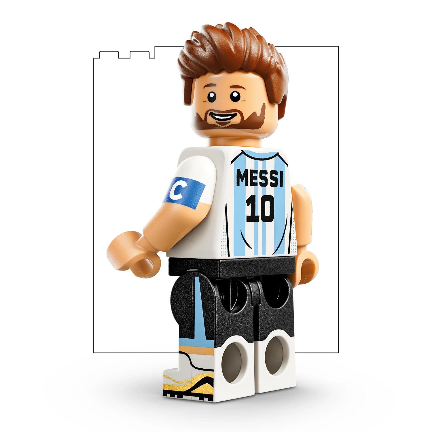 LEGO Editions Lionel Messi – Fußball-Highlights Spielzeug - 3D Modellbau mit Minifigur zum Sammeln - Kinderzimmer Deko - Geschenk für Jungen, Mädchen ab 10 Jahren und Erwachsene Sportfans - 43011 3