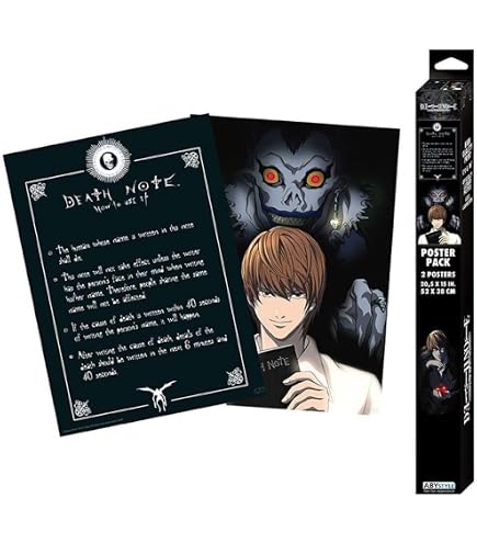 Amazon.com: ABYSTYLE Death Note L Silhouette Unframed Mini Poster