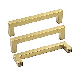 goldenwarm 50 Pack Brass Kitchen Cabinet Handles