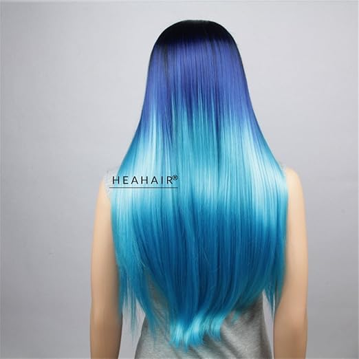  ombre blue hair 