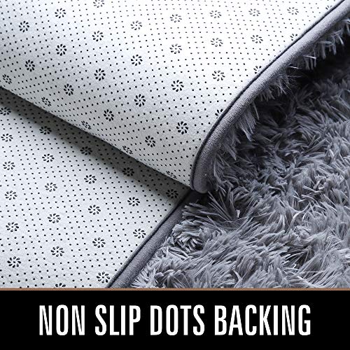 LOCHAS-Ultra-Soft-Indoor-Modern-Area-Rugs-Fluffy-Living-Room-Carpets-Suitable-for-Children-Bedroom-Home-Decor-Nursery-Rugs-4-Feet-by-53-Feet-Gray