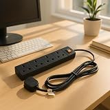 PRO ELEC PELB1706 4 Gang Surge Protected Mains Extension Lead 2m Black view 9