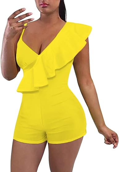 yellow one piece jumpsuit