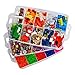 SnapCube Stackable Arts & Crafts Case, 3-Tier Clear Stackable Storage Box with Compartments, On-the-Go Craft Keeper, Jewelry Box, Bead Organizer Case, Kids Jewellery Box w/ Dividers, Tool Storage Box