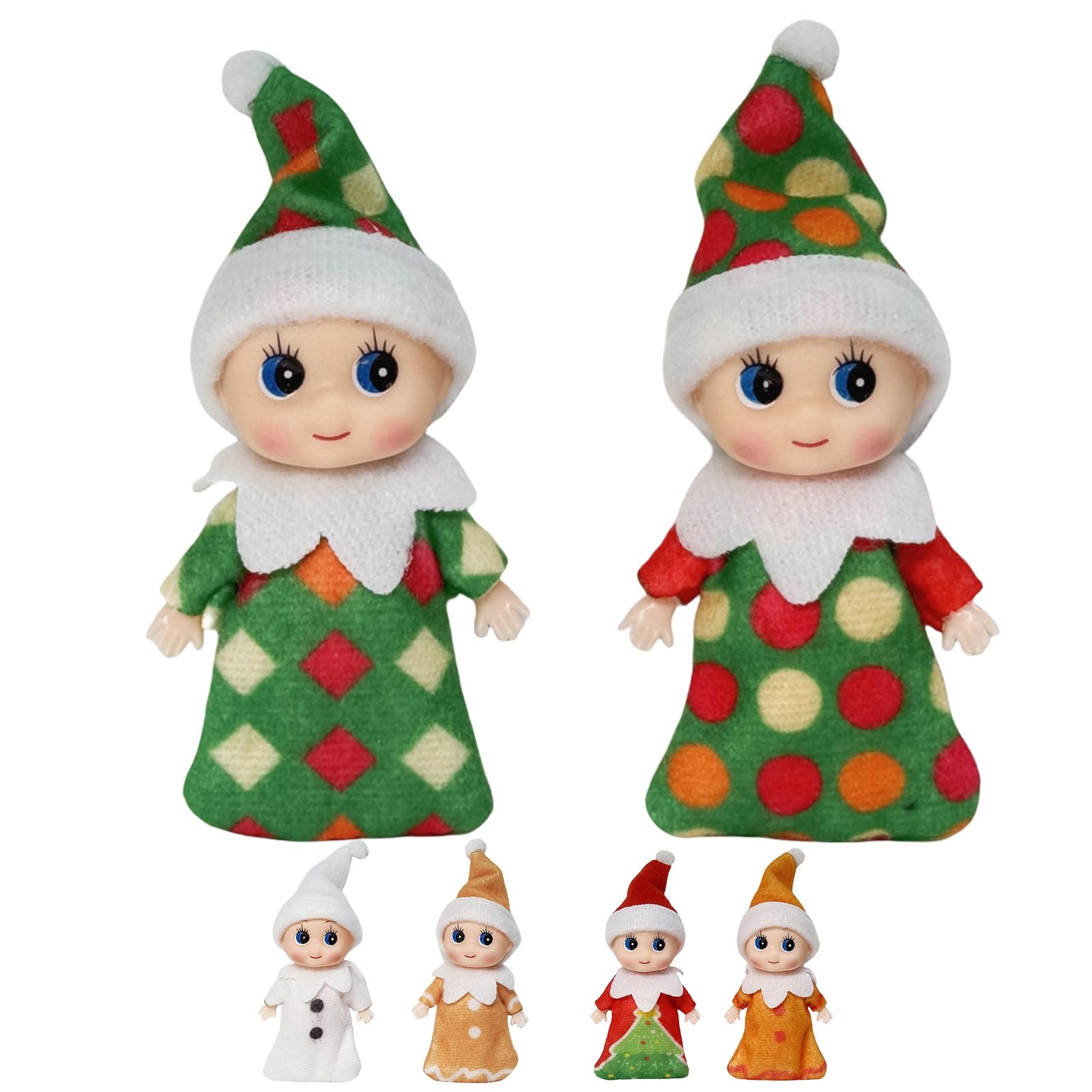 Mini Elf Baby Elf Doll for Christmas Decor, Tiny Elf Doll for Kids, Xmas Gift, Advent Calendar, Stocking Stuffers