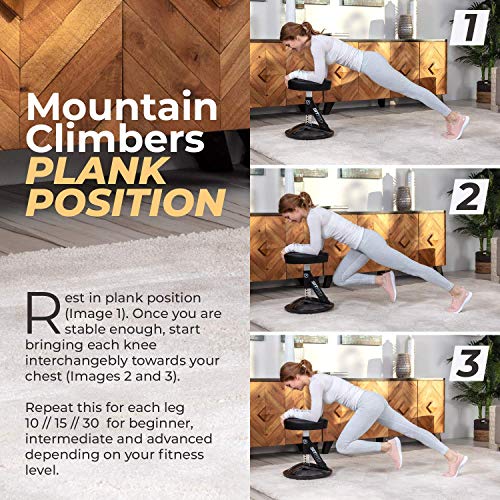 Sit 360 Adjustable Wobble Stool Office Desk Balance Chair with