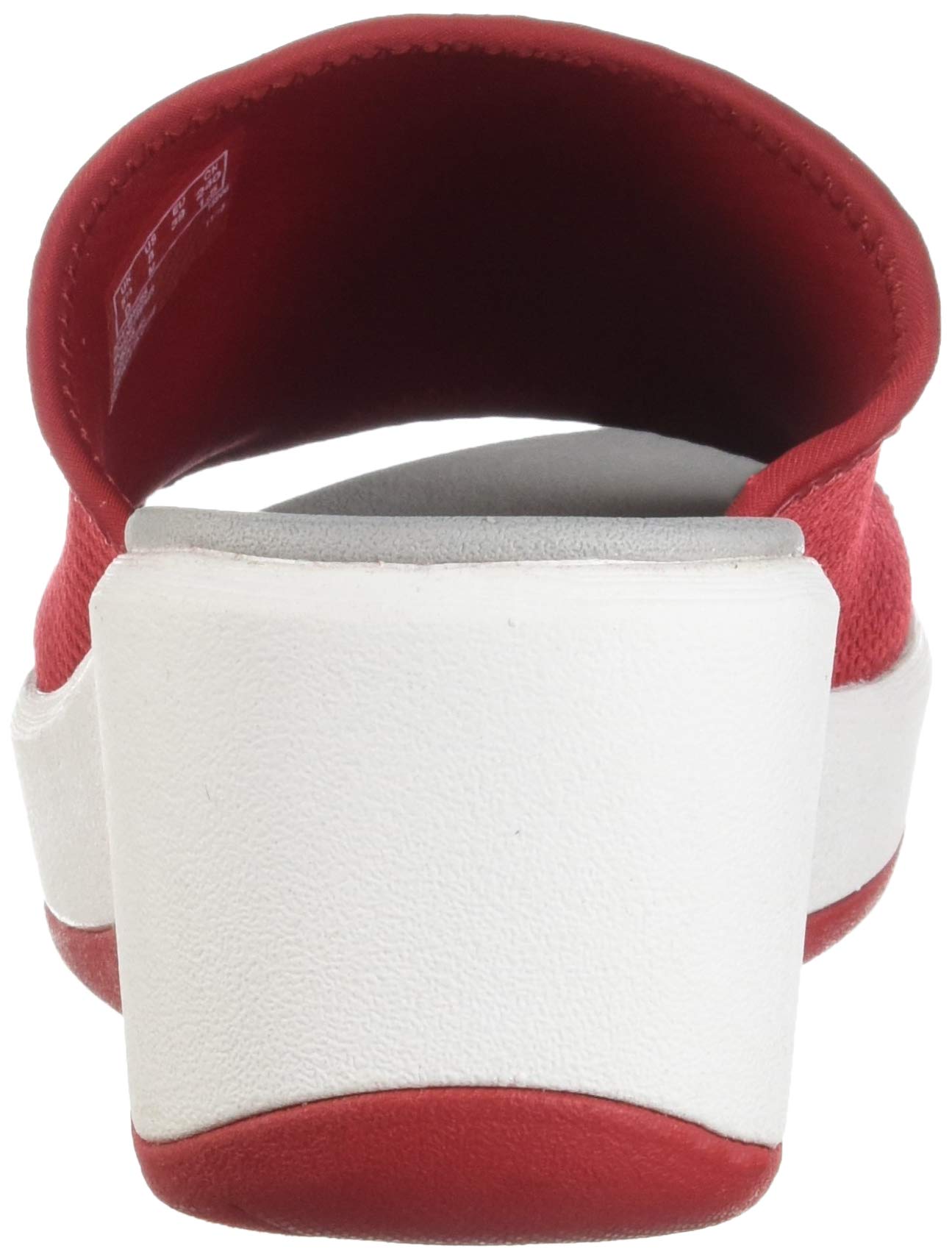 Clarks Women's Step Cali Bay Sandal, red Textile Knit, 090 W US - Image 3
