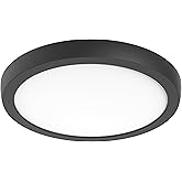 Nuvo 62/1786 Blink Pro Plus Surface Mounted LED Downlight, Round, 12 Inches, Black
