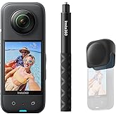 Insta360 X3 Get-Set Bundle - 360 Action Camera with 5.7K 360 Active HDR Video, 4K Single-Lens Camera, Waterproof, FlowState S