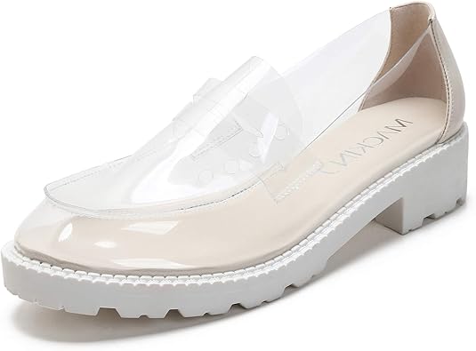 transparent loafers