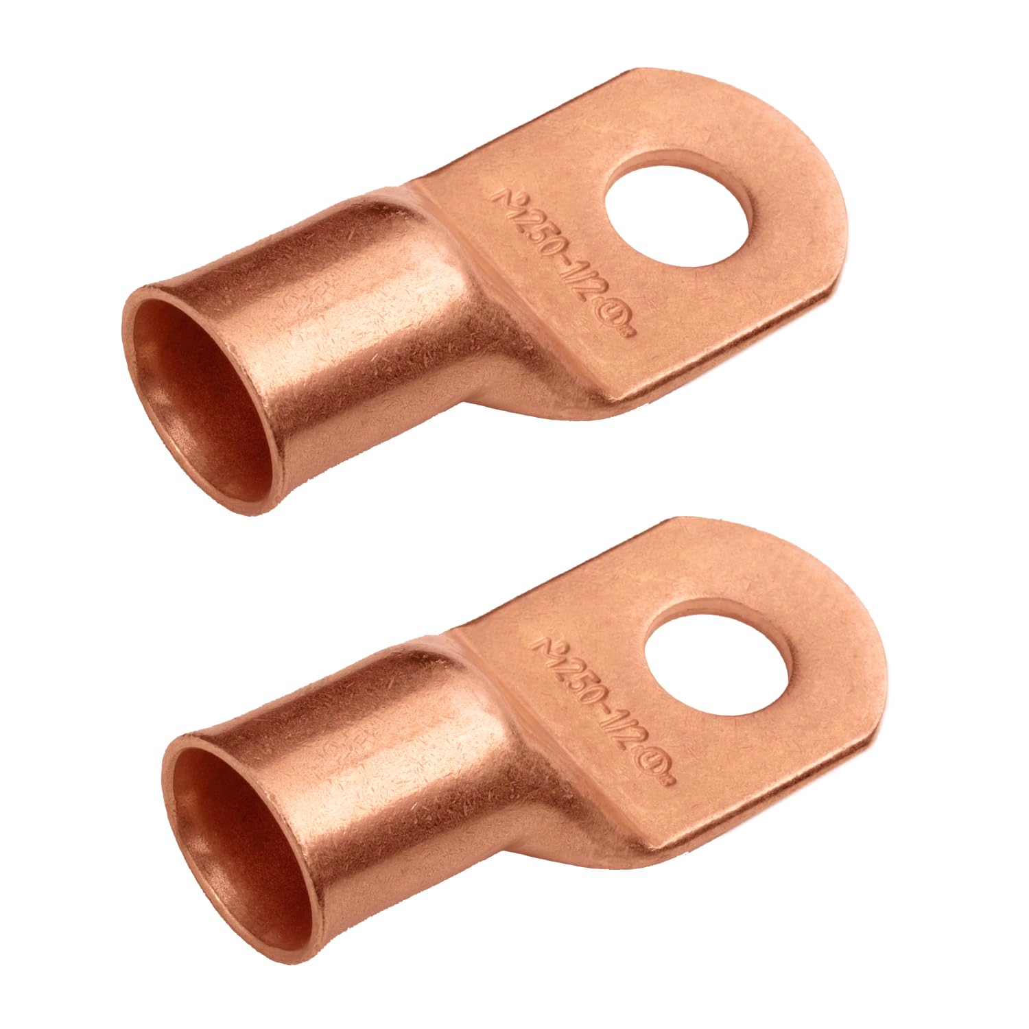 SELTERM 2pcs 250 MCM 1/2" Stud Copper Wire